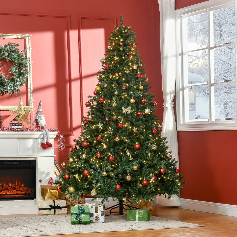 Sapin de Noël Branchedorée 210cm Lumineux