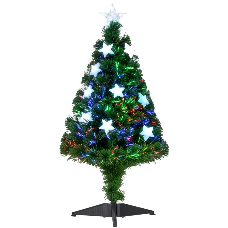 Sapin de Noël Etoile Branchedorée 90cm Lumineux