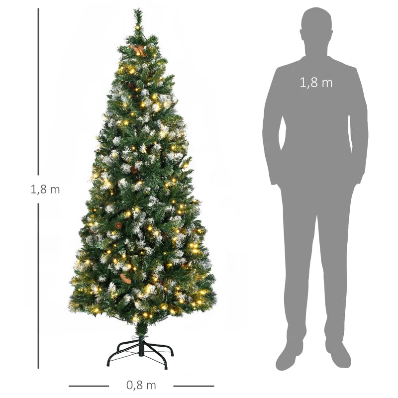 Sapin de Noël Branchedorée 180cm Lumineux