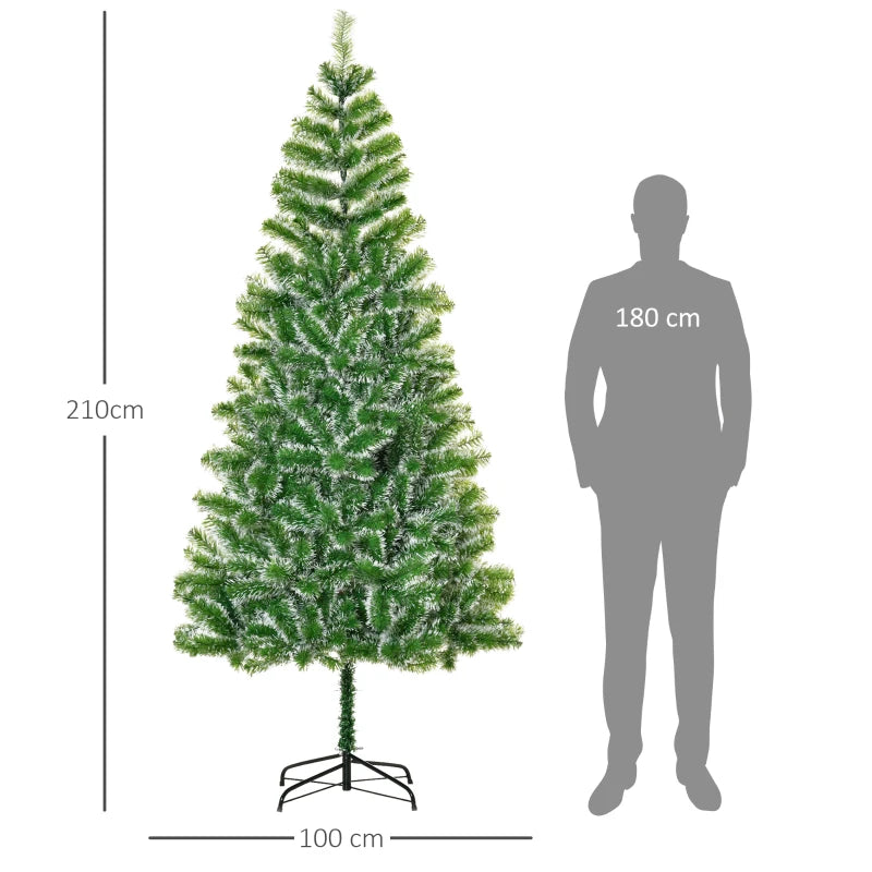 Sapin de Noël Branchedorée 210cm Enneigé