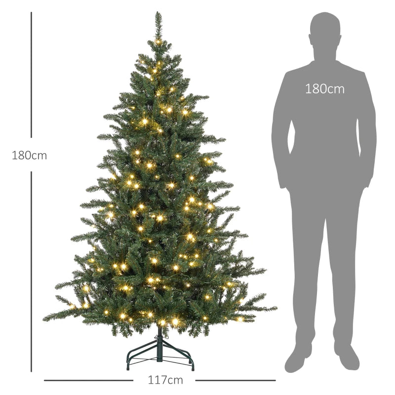 Sapin de Noël Branchedorée 180cm Lumineux